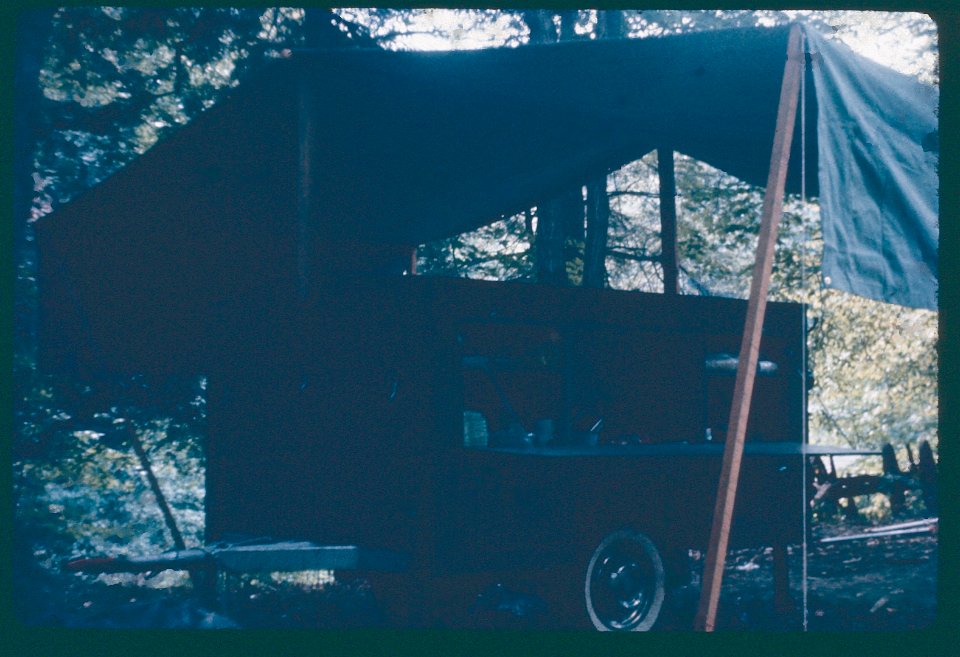 Cook out Trailer under fly